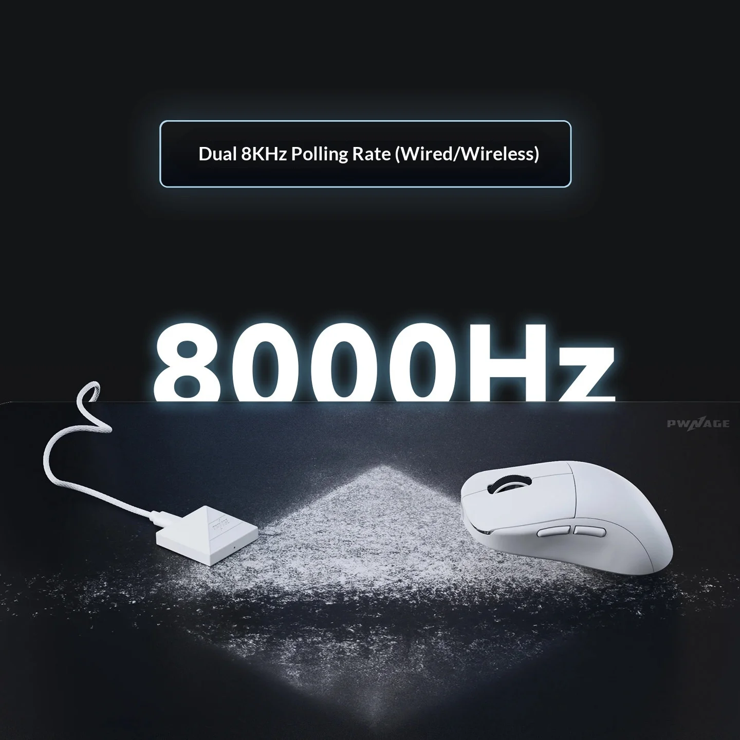 Pwnage Symm3 무선 마우스 8000Hz 경량 마우스 핫 스왑 가능 마이크로 스위치 교체 가능한 쉘 게임용 마우스 PC 액세서리