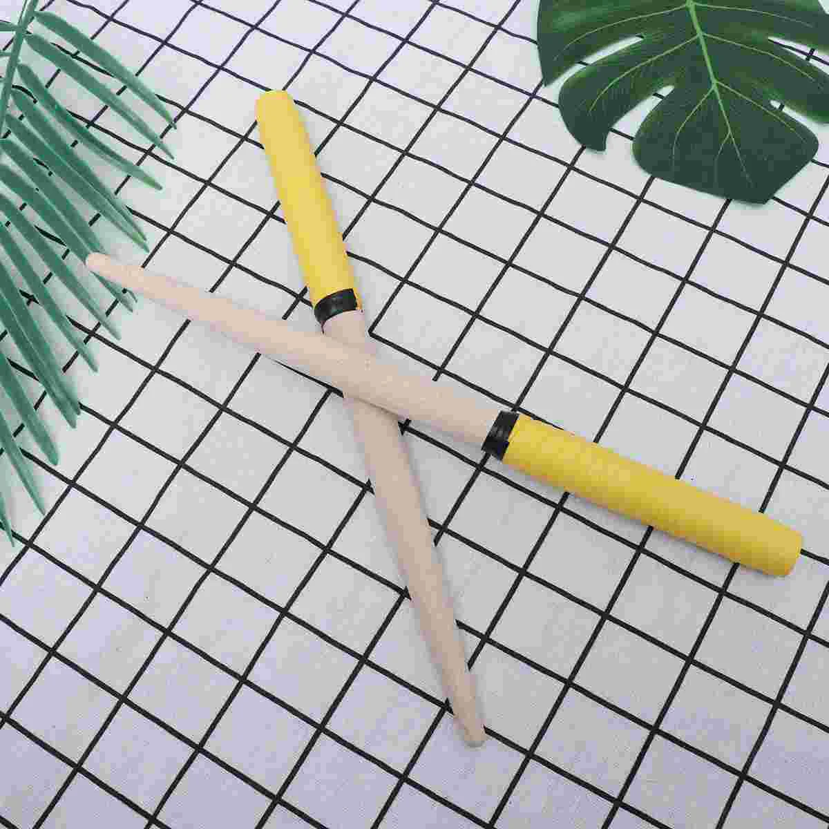 

Percussion Instruments Accessories Wooden Rods Drum Stick Rubber Handle Drumstick
