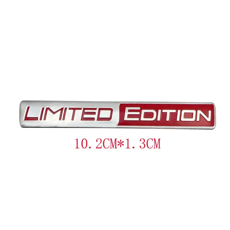 Black Limited Edition 3D Metal Racing Sport Emblem Badge - Sleek and Stylish Car or Motorcycle Accessory Sticker