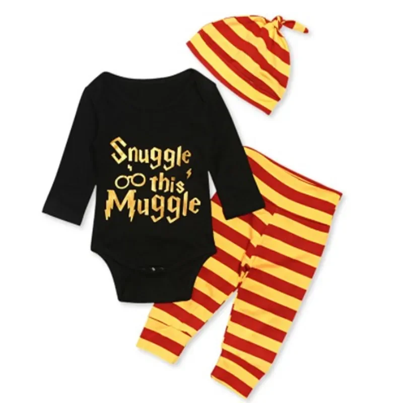 Abbigliamento per bambini Completo per bambini a maniche lunghe a maniche corte Neonato Nero Vestiti per bambina Vestiti per ragazzi وعات Ropa De Niño 옷 - immagine 5