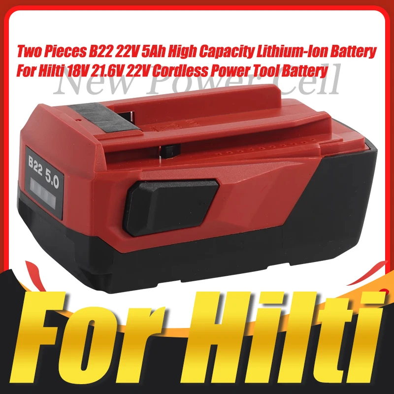 Li-ion Cell Pack para Hilti B22 5,2Ah 5200 mAh 21,6V