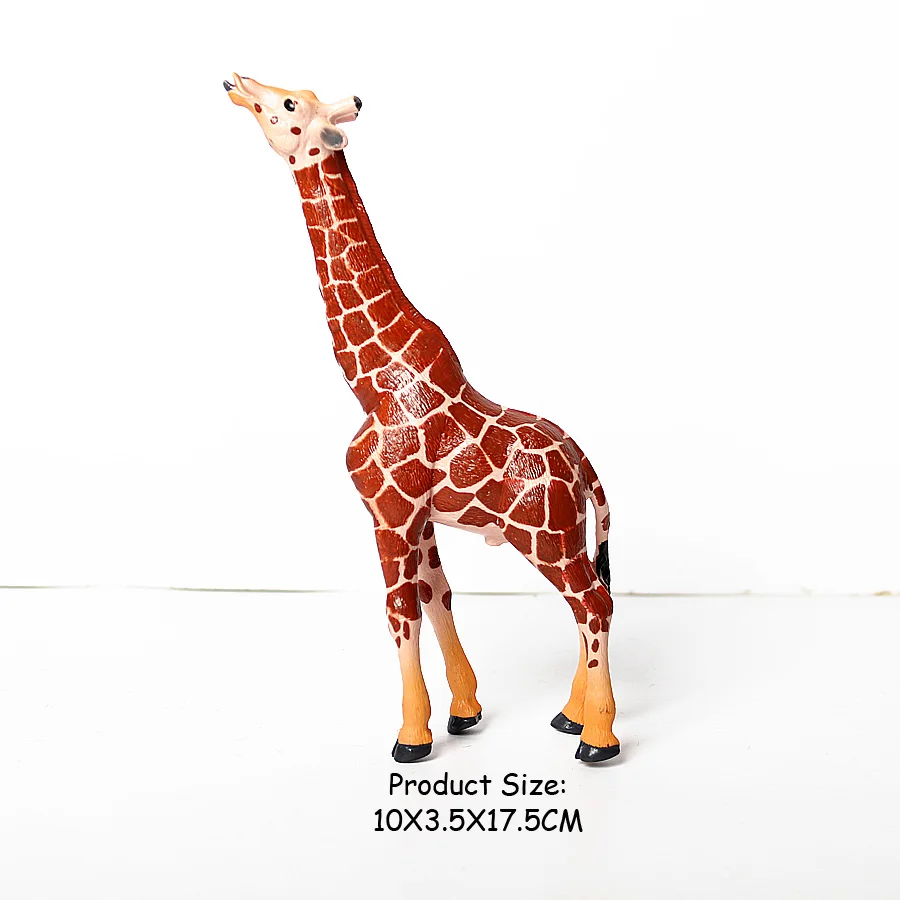 Realistic Giraffe Family Figurine Playset - Educational Wildlife Toy and Cake Topper Gift