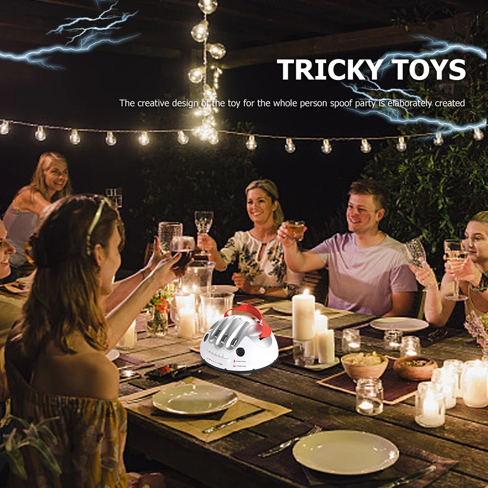 Stress Relief Toys Electric Micro Lie Detector Toy Tabletop Decompression Games Battery Powered Plastic Multiperson Safety Voltage Adult Party