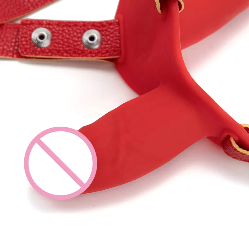Strapon de doble extremo para parejas lésbicas con cinturón de pu_voghion.com