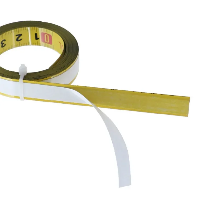 Metric Steel Miter Track Tape Measure 0.5'' Self Adhesive 1-5M for Router Table Saw T-Track Woodworking
