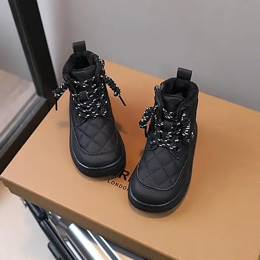 Unisex Kids Thermal Cotton Ankle Boots for Boys and Girls