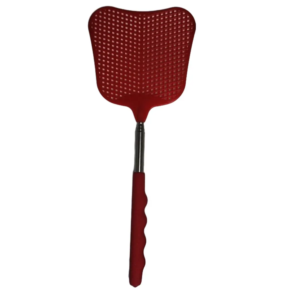 

Stainless Steel Flyswatter Nonslip Anti-rust Telescopic 12cm PE PVC Home Bedroom Restaurant Fly Pest Insect Swatter