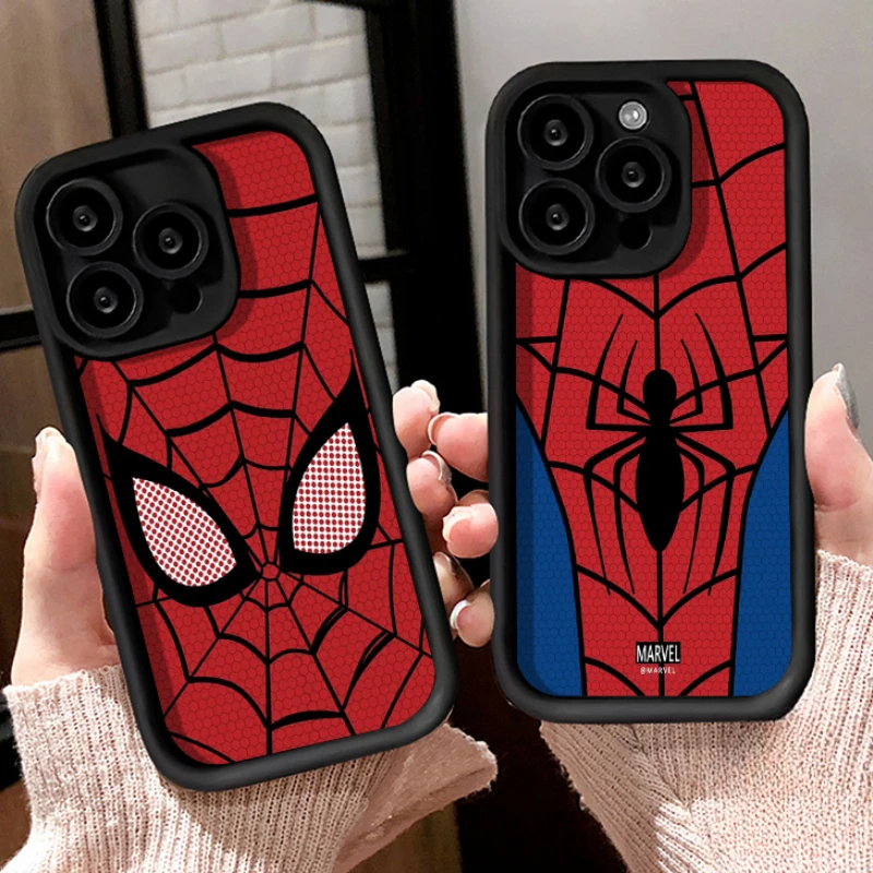 Luxury Marvel Spider Man Case for Xiaomi POCO X6 X5 X4 GT F3 F4 F5 M6 Pro X3 NFC Mi 13T 12T 11T 13 12 11 Lite 5G NE Phone Cover