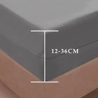 6-Sides Fully Enclosed Waterproof Mattress Cover with Zipper Dust-proof Fitted Sheet for Double Bed, Twin, Full, Queen, King 5