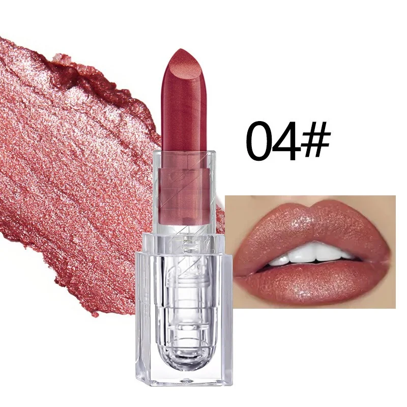 thumbnail image 1 of Purple Lipstick Lip Glaze Silky Smooth Matte Lip Gloss Carrot Bright Color Lasting Lip Stick Sexy Women Cosmetics Makeup Product, 1 of 5