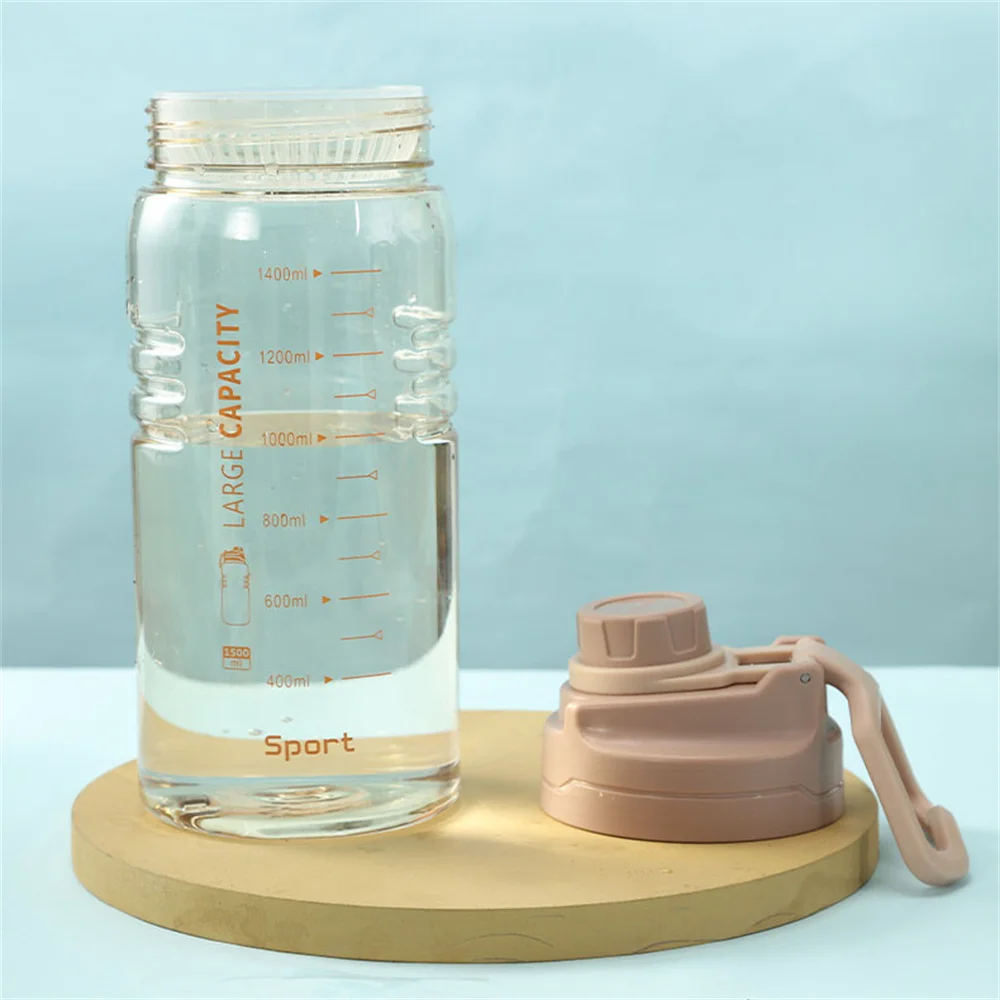 1.5 Liter Sports Water Bottle With Filter 1500ml Drinking Bottle Kettle For Hiking Fitness Men Women Camping Outdoor Waterbottle