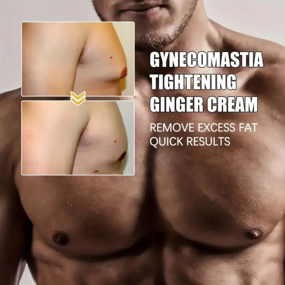 TRSTAY GYNECOMASTIA TIGHTENING GINGER CREAM ingredients: Ginger, Squaiane.Wich Hazel, Xanthan Gum,Citrus Adid, etc. 3
