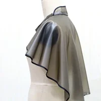 Collier de coupe de cheveux Cape de coloration imperméable tissu de barbier coiffure robe de teinture de cheveux Perm huile de cuisson Cape outil Cape de coupe de cheveux 4