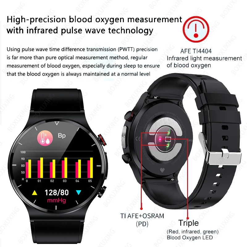 ECG + PPG ǰ Ʈ ġ, ɹڼ  ƮϽ ƮĿ, IP68  Ʈ ġ, ȵ̵ IOS ޴, ǰ