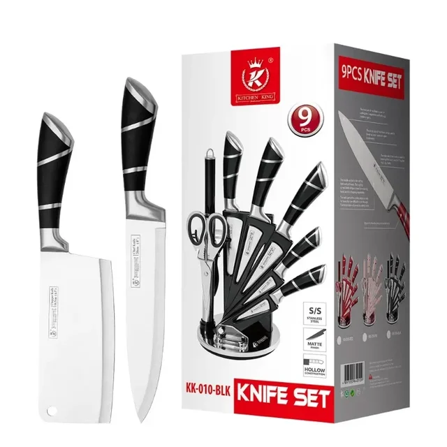 9-Piece Stainless Steel Knife Set 2