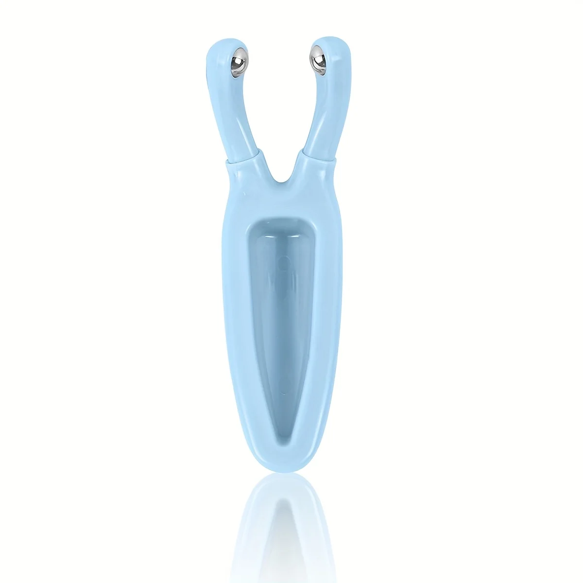 1pc Y-Shaped Nose Face Massager, Hypoallergenic Plastic Manual Lift Tool for Eye Neck Care, Home Travel Beauty Relaxation Gift