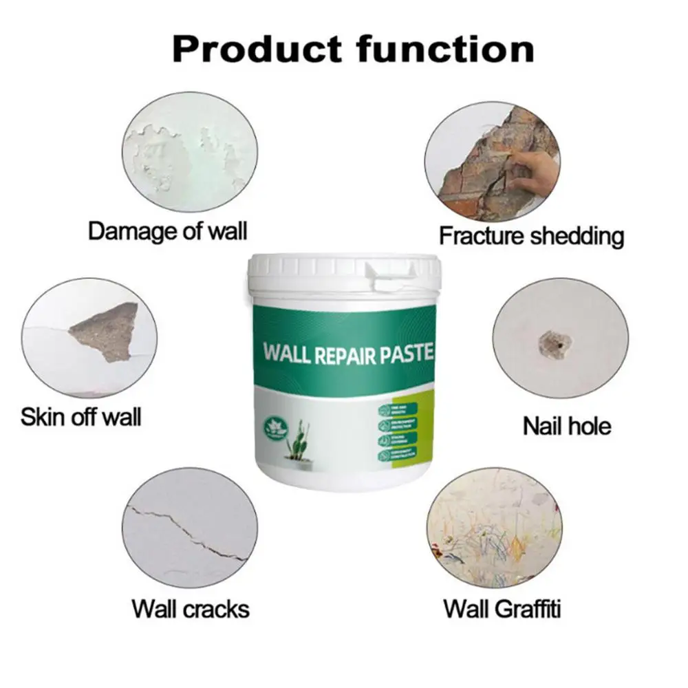 Description Picture 6 of itemNail Hole Filler For Walls 600g Dry Wall Repair Agent Kit Waterproof Dries Quickly Safe Dry Wall Repair Graffiti Sealant