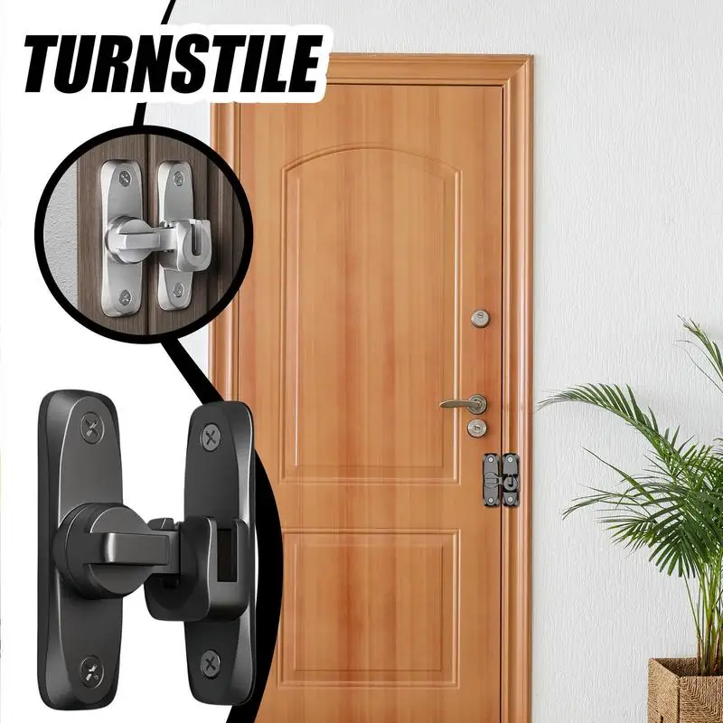 Flipping Latch Flipping Gate Latch Lock Heavy Duty Anti-theft Hardware 90/180 Swing Door For Gate Barn Garage Garden Fence