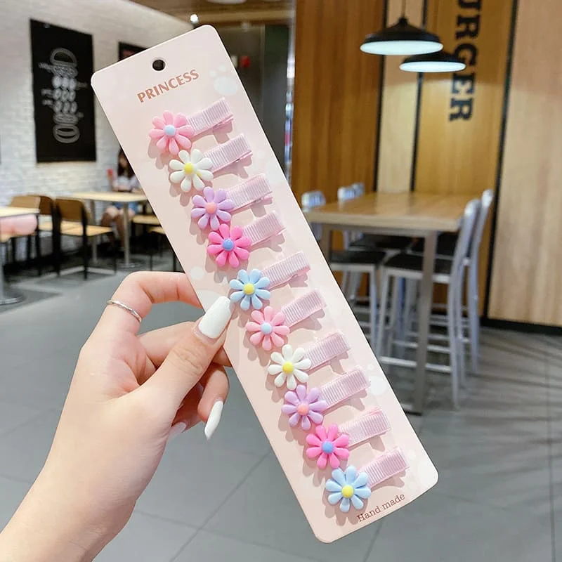 Baby Hair Clips Cartoon Bows Flower Girls Hairpins Sweet Children Clips Barrettes Baby Hair Accessories 30Pcs Set hair accessories