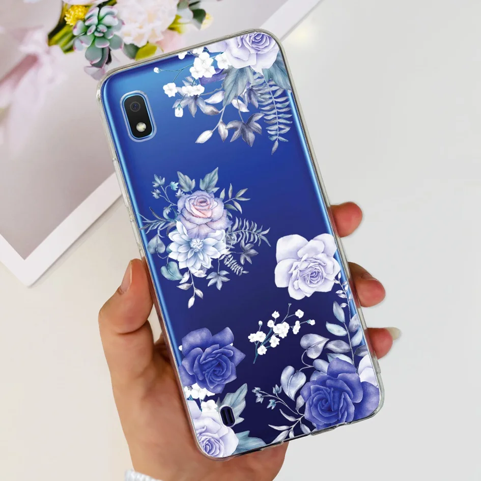 Floral Marble Soft Clear Silicone Bumper Case