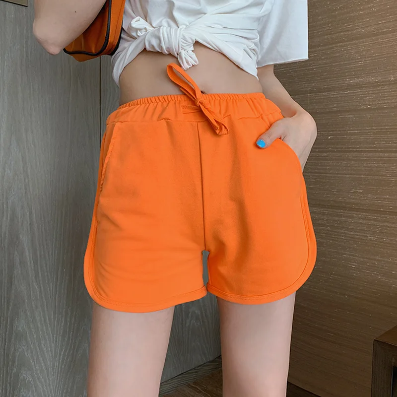 

Summer sports ladies' shorts with high waist and loose outer wear design sense niche leisure new style