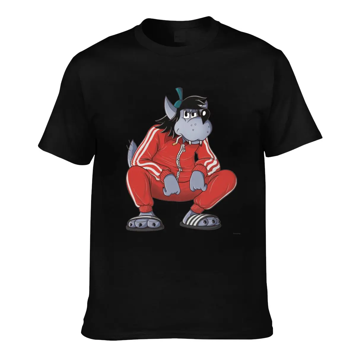

Nu Pogodi T Shirt Tracksuit Squat Wolf Retro T Shirts Round Neck Printed Tee Shirt Streetwear Clothes Man Big Size 4XL 5XL