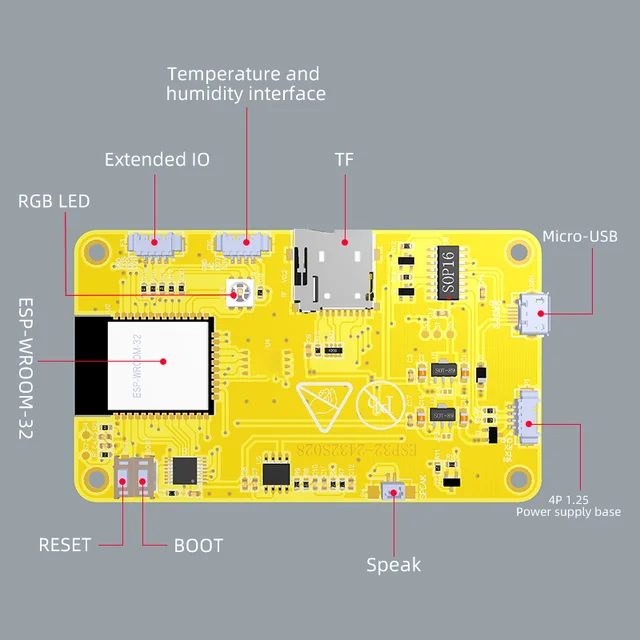 ESP32 Arduino LVGL WIFI&Bluetooth Development Board   2.8" 240*320  Smart Display Screen 2.8inch LCD TFT Module With Touch WROOM 5