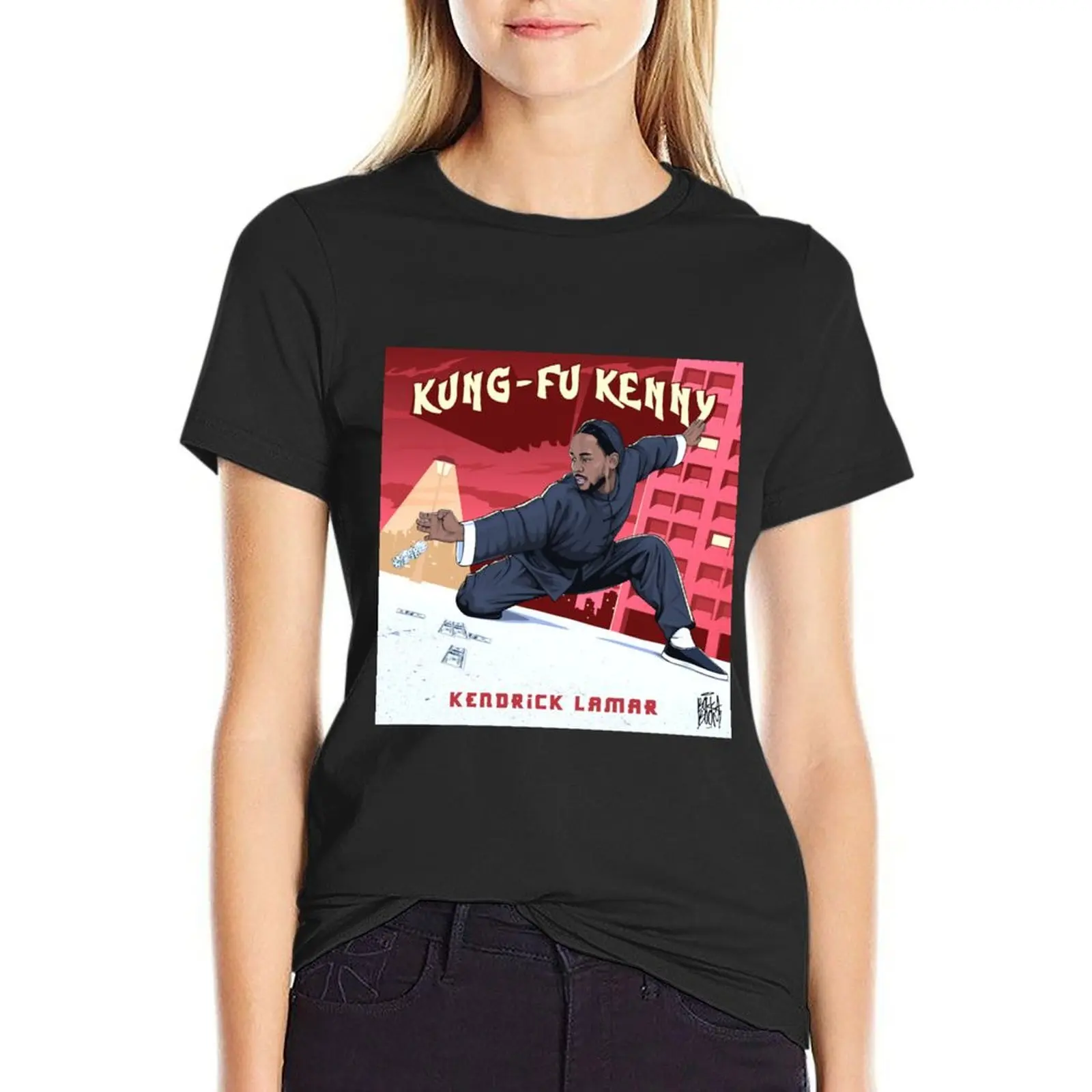 

Kung Fu Kenny - without white line T-Shirt plus size tops hippie clothes oversized t shirts for Women