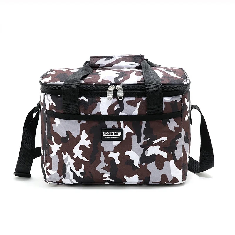 New Camouflage Insulated Lunch Bag for School Office Camo Portable Cooler Thermal Lunch Box Women Children