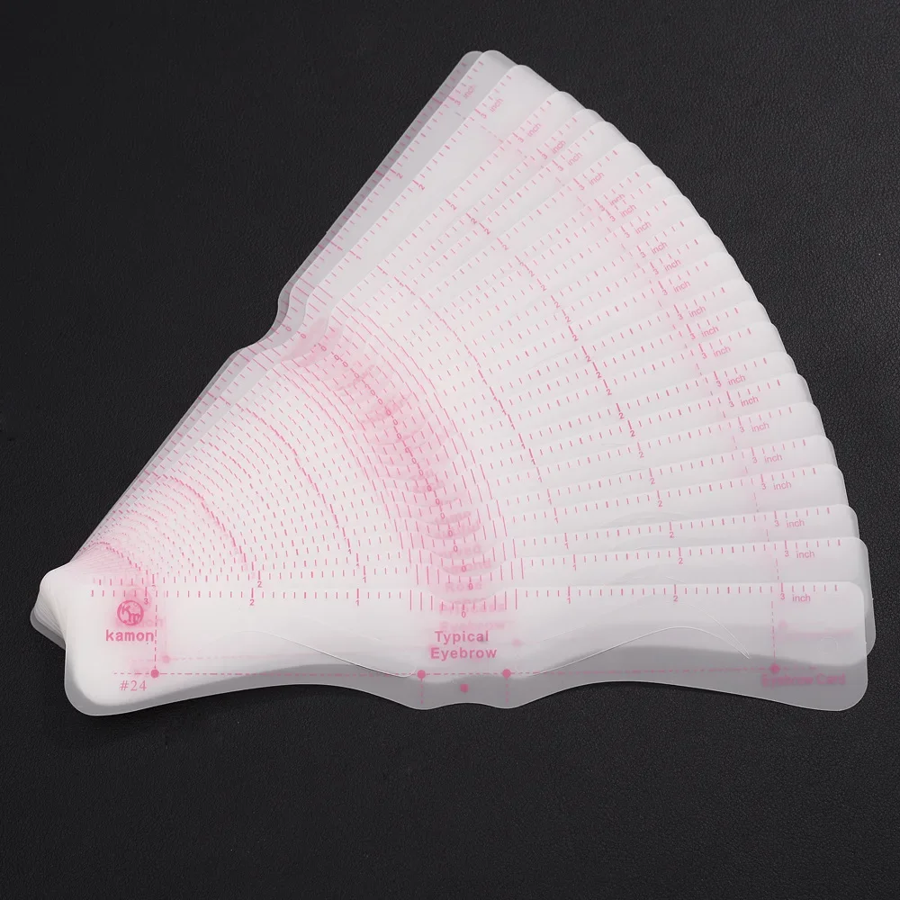 

Eyebrow Template Kit 24 Eyebrow Drawing Guides Eyebrow Forming Fixture Makeup Template Eye Care Kit Shader