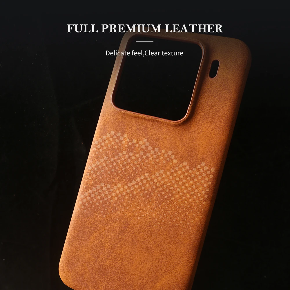 Leather Shockproof Bumper Case - Premium Protective Cover