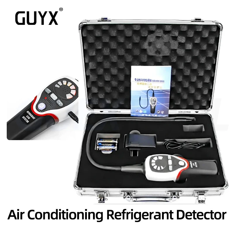 

Refrigerant Halogen Leak Detector Tester Meter RLD-382P Air Conditioner Refrigeration System Halogen Gas Freon Leak Detector