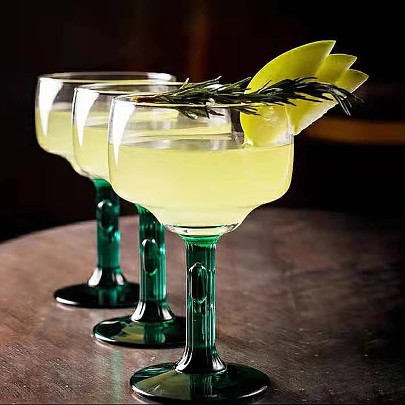 Bar New Creativity Cactus Design Margeritas Mojitos Cocktail Glass Martini Cup Party Wedding Ice Cream Mug Dessert Goblet