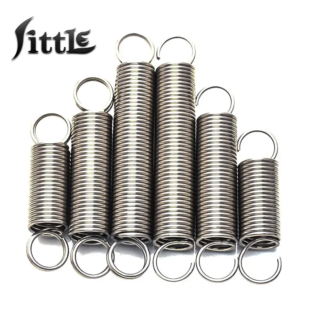 

10 шт. с крючком натяжение пружины жидкие крючки длина пружины 85/300 мм удлинитель пружинный спиральный пружинный стальной провод диаметр 0,3x3 мм