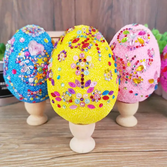 1 Set Handmade Toys Exquisite Lovely Party Props DIY Craft Easter Eggs Toy   Eggs Toy  for Boys Girls 3