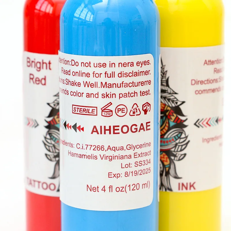 120ml Tattoo ink pigment Tattoo Color 14 Colors Permanent Eyebrow Tatoo tattoo ink