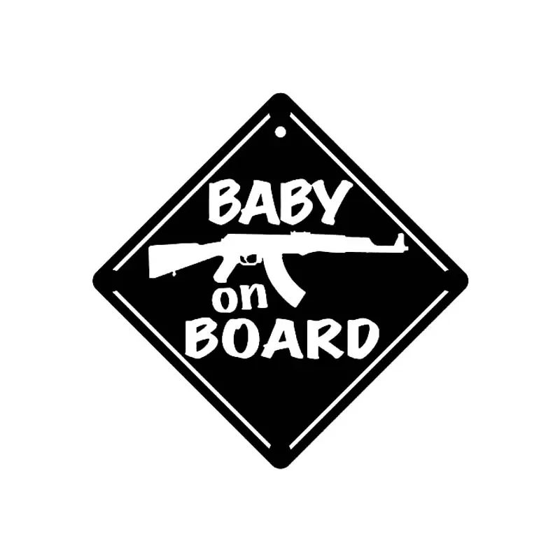 

Car Stickers Personalized Creative Stickers Baby on Board Car Decoration Waterproof and Sunscreen PVC 13*13cm