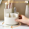 360° Rotating Makeup Brush Holder Large Capacity Cosmet Storag Box Makeup Organiser Lipsticks Container Vanity Organizer Bucket 2