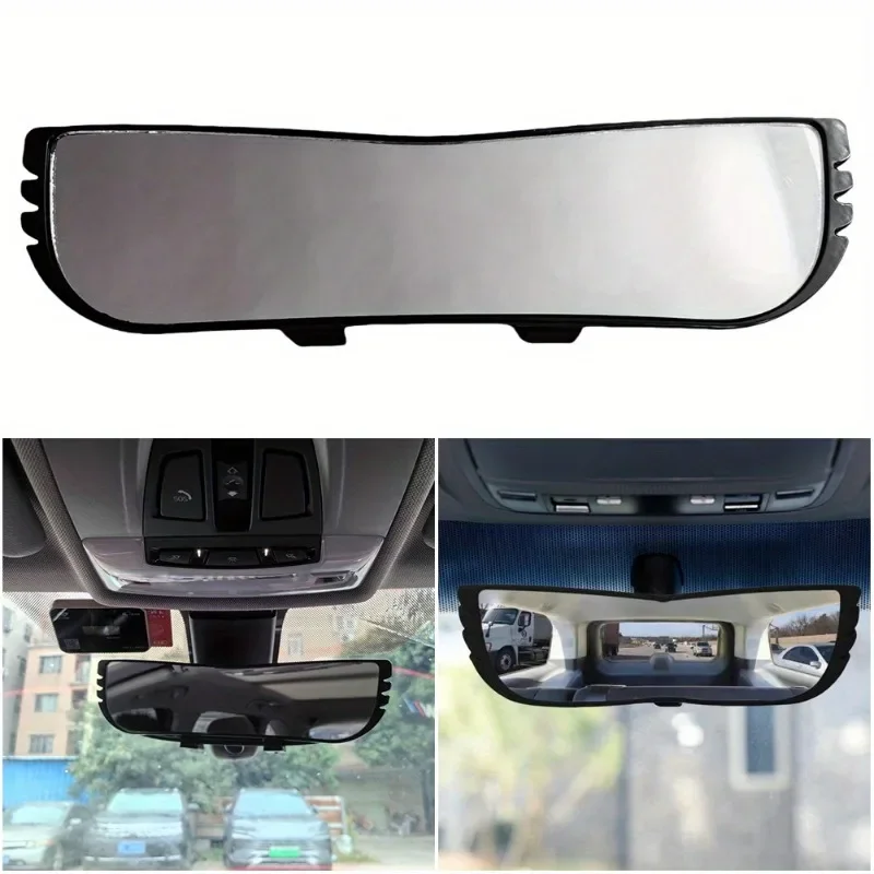1 PC Specchietto retrovisore interno per auto Ampio angolo di assistenza panoramica Antiriflesso Monitor interno per visione grande Auto universale - immagine 3