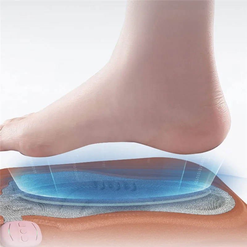 ELOS-3D Foot Massager Pad Foldable Calf Massager Mat 6 Modes 15 Levels Muscle Electroe Stimulador Foot Helper Relaxes Muscle