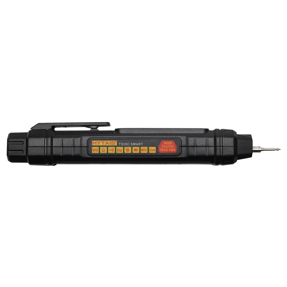 TS20C NCV 스마트 펜 디지털 멀티미터 자동 범위 전압 저항 다이오드 테스터 미니 휴대용 전압 검출기