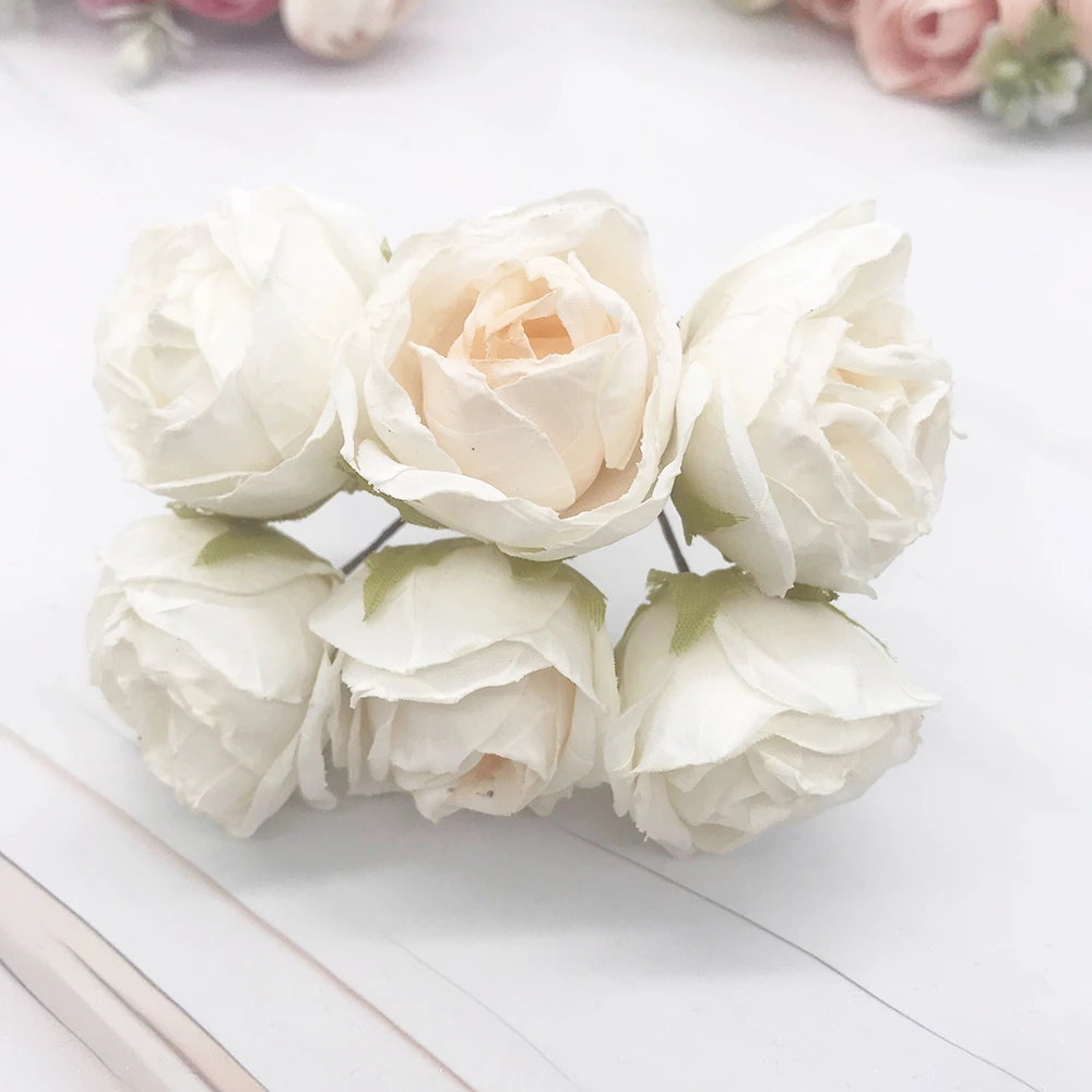 6-Piece European Vintage Rose Silk Flower Garland Kit