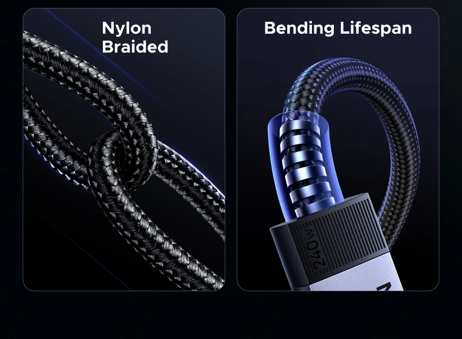 Cable USB-C UGREEN con Función Completa, PD3.1 240W, Transferencia de Datos USB3.2 10Gbps, Salida de Video 4K60Hz para M