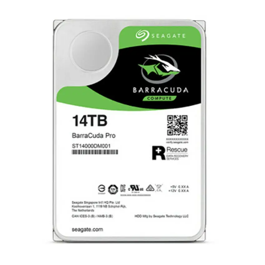 Seagate Barracuda Pro 14TB 7.2K 256M 6Gb/s 3.5" SATA Hard Drive