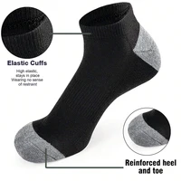 10 paires de chaussettes confortables et respirantes, absorbant la sueur, anti-odeur, coupe basse, couleur unie, adaptées aux activités de plein air 5
