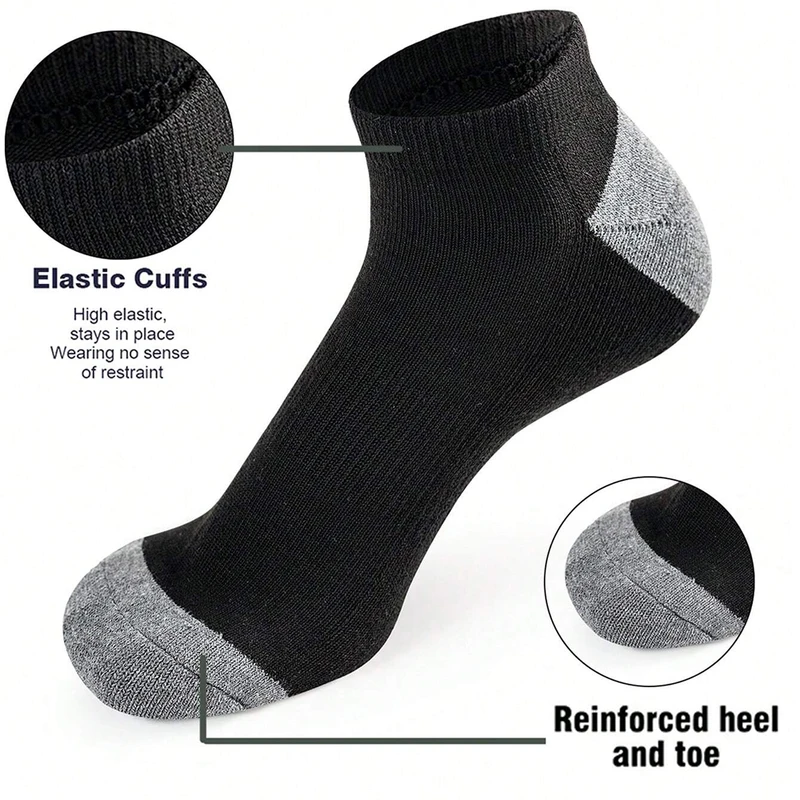 10 Pairs Of Comfortable Breathable Socks Sweat Absorbing