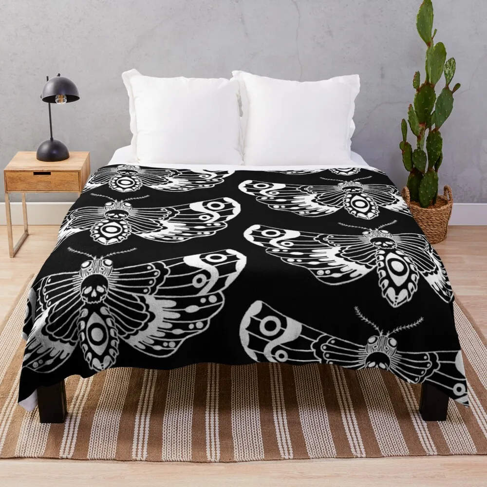 

Death Moth Throw Blanket Luxury Designer Blanket throw blanket for sofa Blankets For Baby