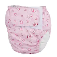 [Sigzagor]1 XL Adult Cloth Diaper Nappy Urinary Incontinence Pocket Reusable Insert Hook and Loop ABDL Age Play 26.7in to 50.4in 2