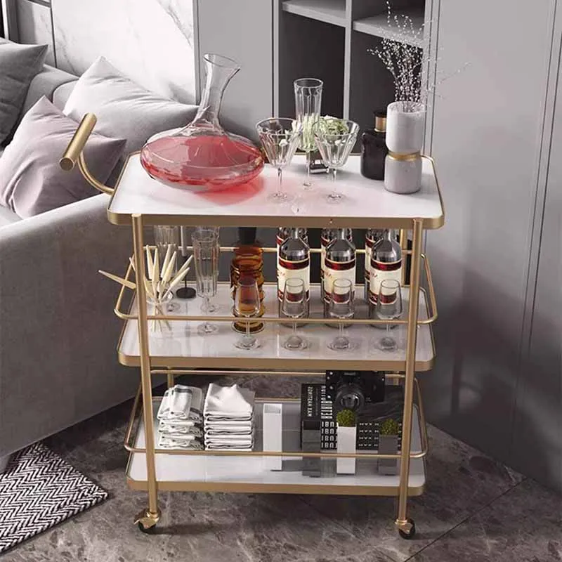 

Bedroom Mobile Kitchen Island Bar Cart Serving Magazine Racks Kitchen Island Utility Snack Mueble Cocina Restaurant Furiture