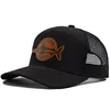 Summer Hot Sale Unisex Seven-Panel Style Trucker Hat Adjustable Baseball Cap Shark Pattern Patch Fishing Hat Mesh  Sports Dad Ha 5